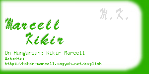 marcell kikir business card